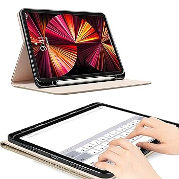 iPadpro11第3世代手帳型カバーApple Pencil（画面にヒビあり） Amazon.co.jp: Apple iPad Pro 11 ケース 手帳型 11インチ 第3